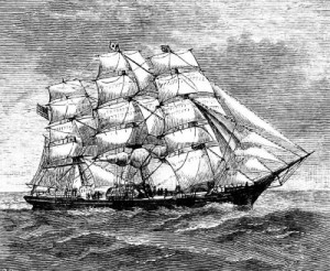 American Clipper Ship - ReusableArt.com